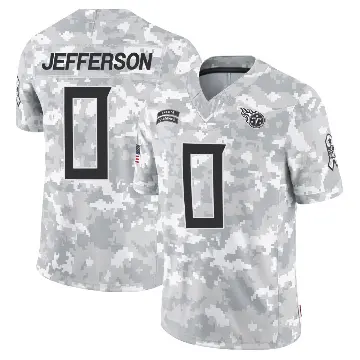 ＃0 Men's Jermar Jefferson Arctic Camo Limited Tennessee Titans 2024 Salute to Service Jersey
