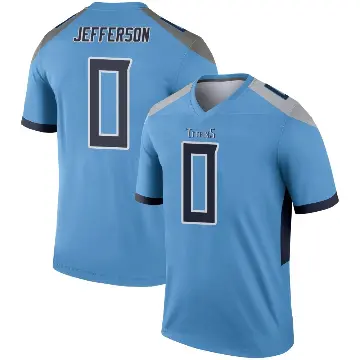 ＃0 Men's Jermar Jefferson Light Blue Legend Tennessee Titans Jersey