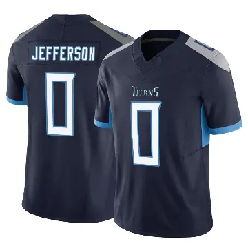 ＃0 Men's Jermar Jefferson Navy Limited Tennessee Titans Vapor F.U.S.E. Jersey