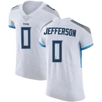 ＃0 Men's Jermar Jefferson White Elite Tennessee Titans Vapor Untouchable Jersey