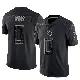 ＃0 Men's Jordan Mims Black Limited Tennessee Titans Reflective Jersey