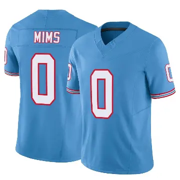 ＃0 Men's Jordan Mims Light Blue Limited Tennessee Titans Vapor F.U.S.E. Jersey