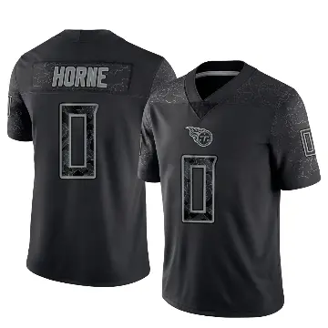 ＃0 Men's Timmy Horne Black Limited Tennessee Titans Reflective Jersey