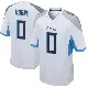 ＃0 Men's Timmy Horne White Game Tennessee Titans Jersey