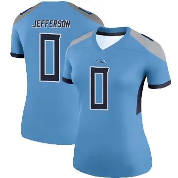 ＃0 Women's Jermar Jefferson Light Blue Legend Tennessee Titans Jersey