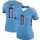 ＃0 Women's Jermar Jefferson Light Blue Legend Tennessee Titans Jersey