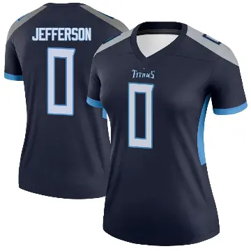 ＃0 Women's Jermar Jefferson Navy Legend Tennessee Titans Jersey