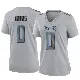 ＃0 Women's Jordan Mims Gray Game Tennessee Titans Atmosphere Fashion Jersey