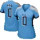 ＃0 Women's Jordan Mims Light Blue Game Tennessee Titans Jersey