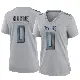 ＃0 Women's Timmy Horne Gray Game Tennessee Titans Atmosphere Fashion Jersey