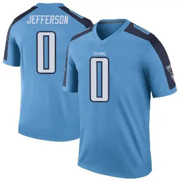 ＃0 Youth Jermar Jefferson Light Blue Legend Tennessee Titans Color Rush Jersey