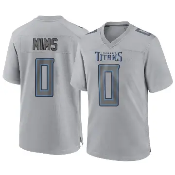 ＃0 Youth Jordan Mims Gray Game Tennessee Titans Atmosphere Fashion Jersey