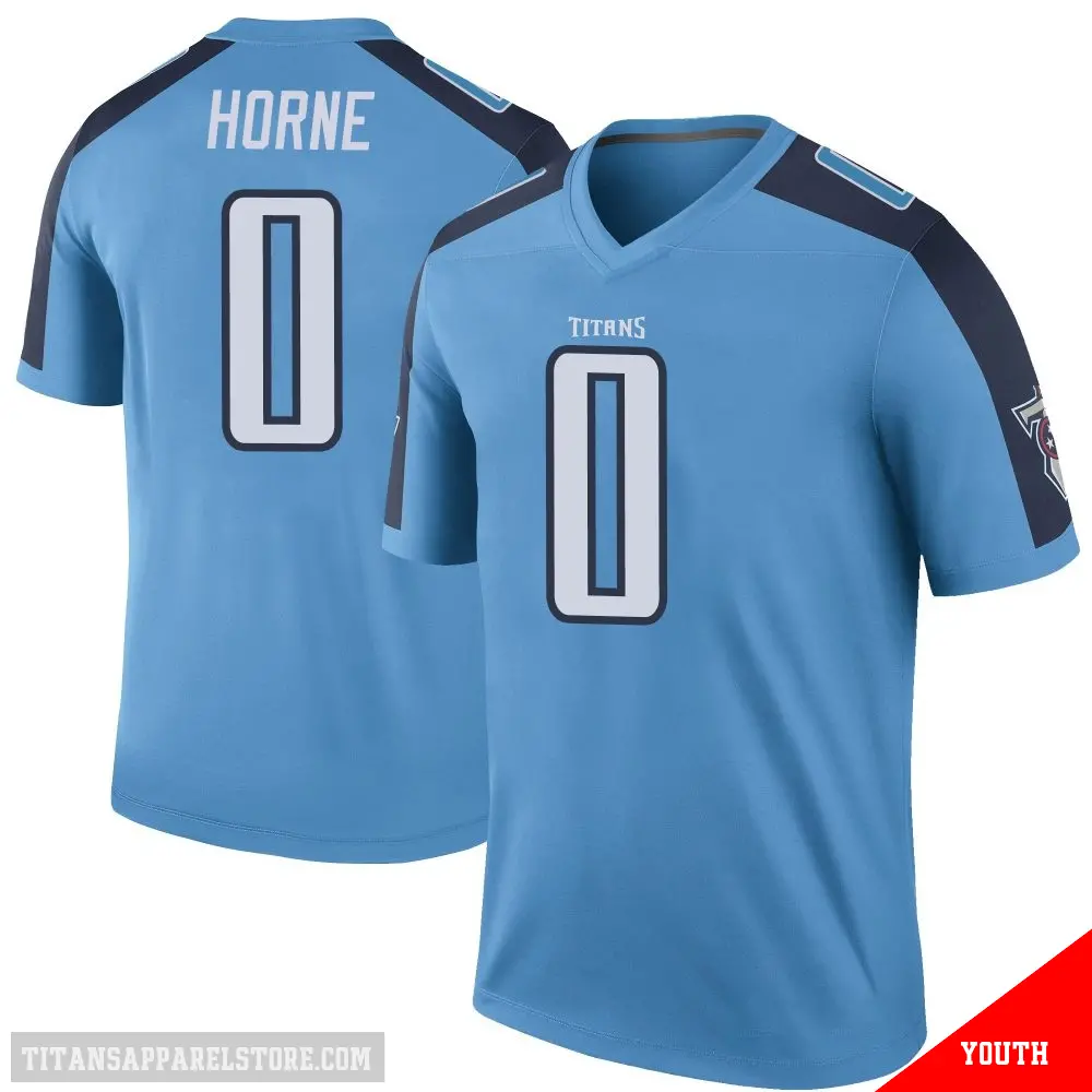 ＃0 Youth Timmy Horne Light Blue Legend Tennessee Titans Color Rush Jersey
