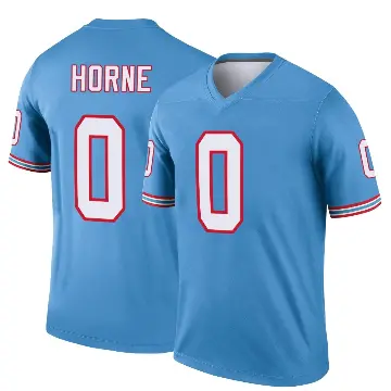 ＃0 Youth Timmy Horne Light Blue Legend Tennessee Titans Oilers Throwback Jersey