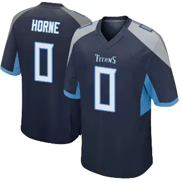 ＃0 Youth Timmy Horne Navy Game Tennessee Titans Jersey