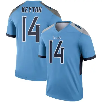 ＃14 Men's Ramel Keyton Light Blue Legend Tennessee Titans Jersey