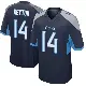 ＃14 Men's Ramel Keyton Navy Game Tennessee Titans Jersey