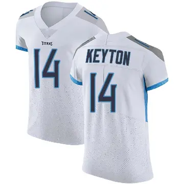 ＃14 Men's Ramel Keyton White Elite Tennessee Titans Vapor Untouchable Jersey