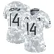 ＃14 Women's Ramel Keyton Arctic Camo Limited Tennessee Titans 2024 Salute to Service Jersey