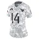 ＃14 Women's Ramel Keyton Arctic Camo Limited Tennessee Titans 2024 Salute to Service Jersey