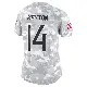 ＃14 Women's Ramel Keyton Arctic Camo Limited Tennessee Titans 2024 Salute to Service Jersey