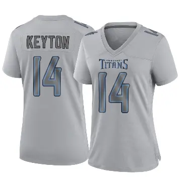 ＃14 Women's Ramel Keyton Gray Game Tennessee Titans Atmosphere Fashion Jersey