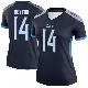 ＃14 Women's Ramel Keyton Navy Legend Tennessee Titans Jersey