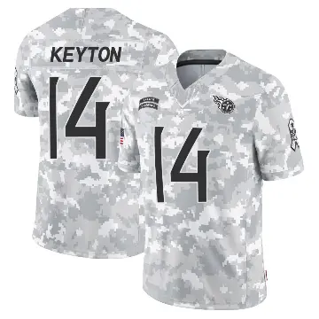 ＃14 Youth Ramel Keyton Arctic Camo Limited Tennessee Titans 2024 Salute to Service Jersey