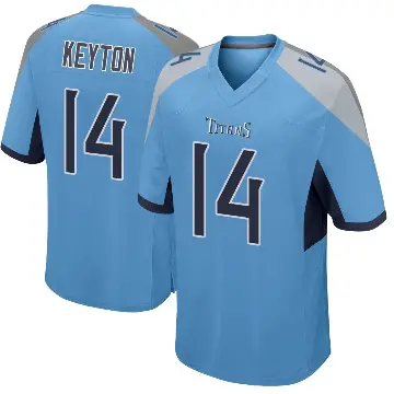 ＃14 Youth Ramel Keyton Light Blue Game Tennessee Titans Jersey