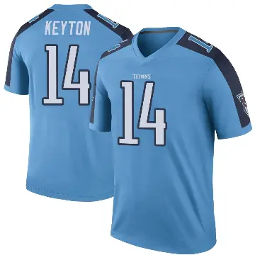 ＃14 Youth Ramel Keyton Light Blue Legend Tennessee Titans Color Rush Jersey