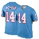 ＃14 Youth Ramel Keyton Light Blue Legend Tennessee Titans Oilers Throwback Jersey