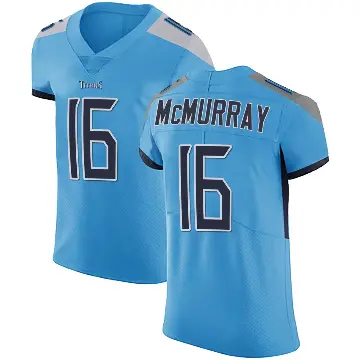 ＃16 Men's Jalen McMurray Light Blue Elite Tennessee Titans Team Color Vapor Untouchable Jersey