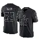 ＃53 Men's Jihad Ward Black Limited Tennessee Titans Reflective Jersey
