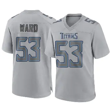 ＃53 Men's Jihad Ward Gray Game Tennessee Titans Atmosphere Fashion Jersey