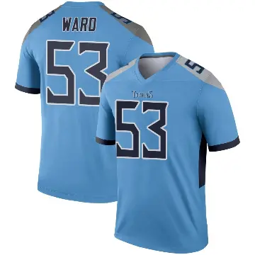 ＃53 Men's Jihad Ward Light Blue Legend Tennessee Titans Jersey