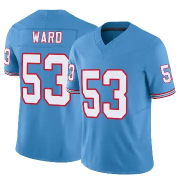 ＃53 Men's Jihad Ward Light Blue Limited Tennessee Titans Vapor F.U.S.E. Jersey