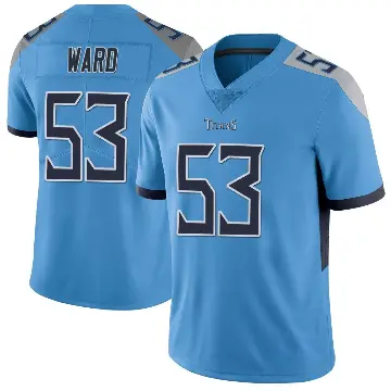 ＃53 Men's Jihad Ward Light Blue Limited Tennessee Titans Vapor Untouchable Jersey