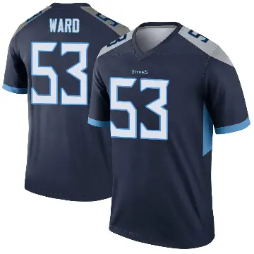 ＃53 Men's Jihad Ward Navy Legend Tennessee Titans Jersey