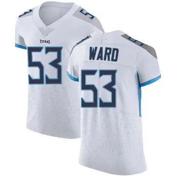 ＃53 Men's Jihad Ward White Elite Tennessee Titans Vapor Untouchable Jersey