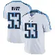 ＃53 Men's Jihad Ward White Limited Tennessee Titans Vapor Untouchable Jersey