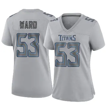 ＃53 Women's Jihad Ward Gray Game Tennessee Titans Atmosphere Fashion Jersey