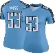 ＃53 Women's Jihad Ward Light Blue Legend Tennessee Titans Color Rush Jersey