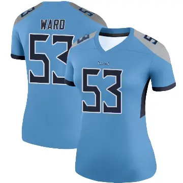 ＃53 Women's Jihad Ward Light Blue Legend Tennessee Titans Jersey
