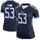 ＃53 Women's Jihad Ward Navy Legend Tennessee Titans Jersey