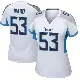 ＃53 Women's Jihad Ward White Game Tennessee Titans Jersey