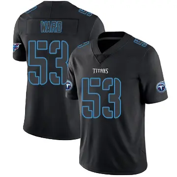 ＃53 Youth Jihad Ward Black Impact Limited Tennessee Titans Jersey