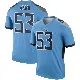 ＃53 Youth Jihad Ward Light Blue Legend Tennessee Titans Jersey