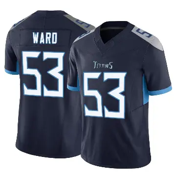 ＃53 Youth Jihad Ward Navy Limited Tennessee Titans Vapor F.U.S.E. Jersey