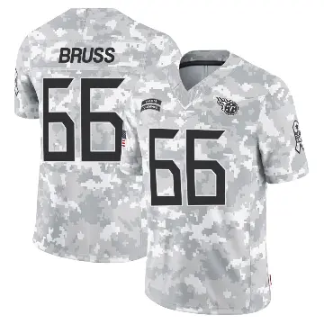 ＃66 Youth Logan Bruss Arctic Camo Limited Tennessee Titans 2024 Salute to Service Jersey