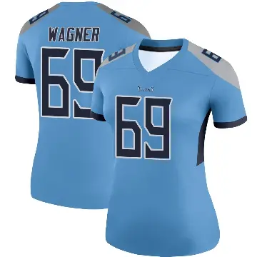 ＃69 Women's Aamil Wagner Light Blue Legend Tennessee Titans Jersey
